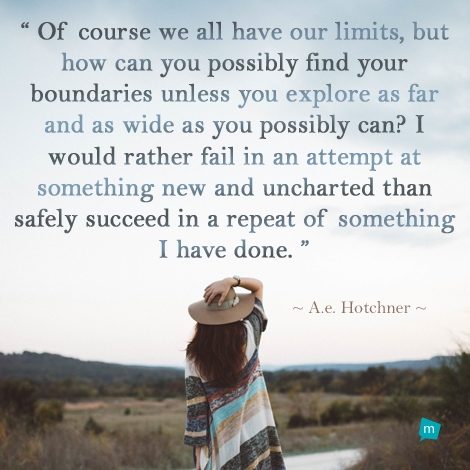 Of course we all have our limits, but how can you possibly find your...