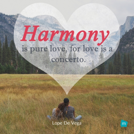Harmony is pure love, for love is a concerto.