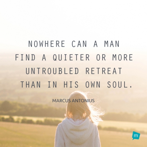 Nowhere can a man find a quieter or more untroubled retreat than in...